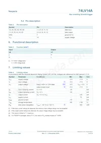 74LV14APWJ Datasheet Page 3