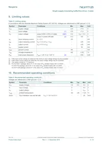 74LV1T125GXH數據表 頁面 4