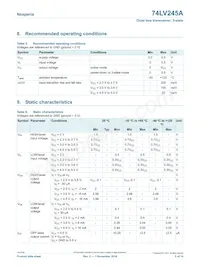 74LV245APWJ Datasheet Page 5