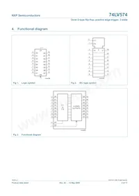 74LV574D Datasheet Page 2