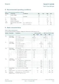 74LVC11PW-Q100J Datenblatt Seite 4