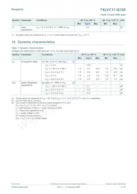 74LVC11PW-Q100J Datasheet Page 5
