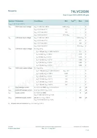74LVC2G86GD Datasheet Page 7