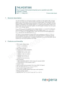 74LVC8T595PWJ Datasheet Copertura