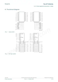 74LVT16543ADGGS Datasheet Page 2