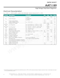 AAT1189IRN-0.6-T1 Datasheet Page 4