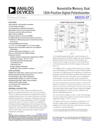 AD5235BRU25-EP-RL7數據表 封面