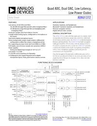 ADAU1372BCPZRL Datasheet Cover