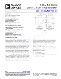 ADG1409SRU-EP Datasheet Copertura