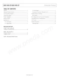 ADG1409SRU-EP Datasheet Page 2