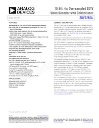 ADV7280AWBCPZ-RL Datasheet Cover