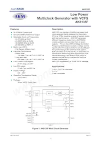 AK8135F Datasheet Cover