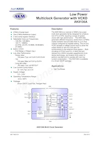 AK8136A Datenblatt Cover