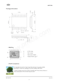 AK8136A Datasheet Pagina 17