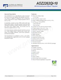 AOZ2262QI-10 Datasheet Copertura