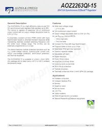 AOZ2263QI-15 Datasheet Copertura