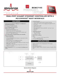 BCM5715CKPB Datasheet Cover