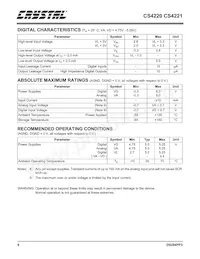 CS4221-KSZR Datasheet Page 6