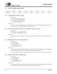 CS4223-KSZR Datasheet Page 18