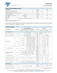 DG3157EDL-T1-GE3 Datasheet Page 2