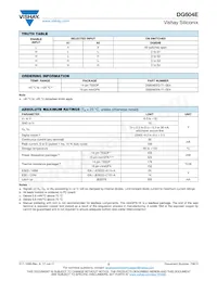 DG604EEN-T1-GE4 Datasheet Page 2