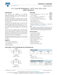 DG9422EDV-T1-GE3 Datasheet Cover