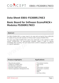 EB01-FS300R17KE3 Datasheet Cover