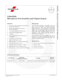 FAN3850AUC16X Datasheet Pagina 2