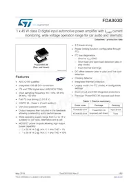 FDA903D-EHT Datasheet Copertura