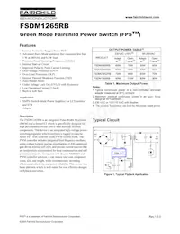 FSDM1265RBWDTU數據表 頁面 2
