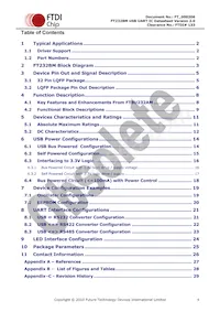 FT232BM-REEL Datasheet Pagina 4