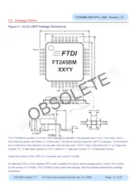 FT245BM Datasheet Page 12