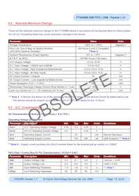 FT245BM Datasheet Page 13