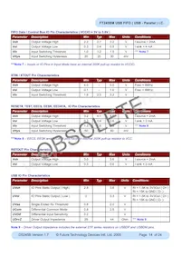 FT245BM Datasheet Page 14