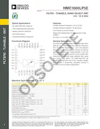HMC1000LP5ETR Datenblatt Cover