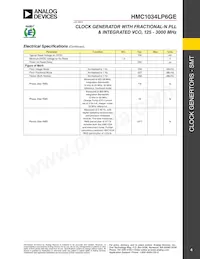 HMC1034LP6GE Datasheet Page 4
