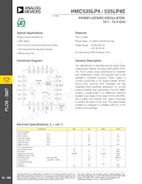 HMC535LP4ETR Datasheet Cover