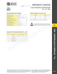 HMC698LP5TR Datasheet Page 4