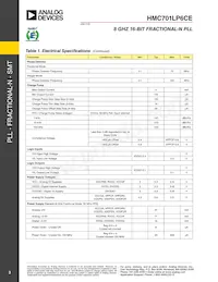 HMC701LP6CETR Datasheet Pagina 3