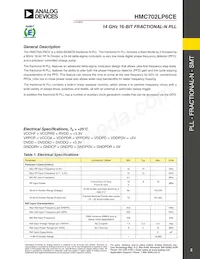 HMC702LP6CETR Datasheet Page 2