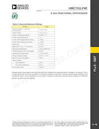 HMC703LP4E Datasheet Page 10