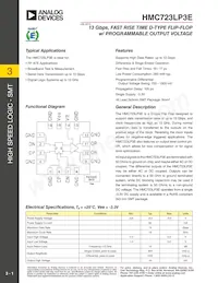 HMC723LP3E Datasheet Cover