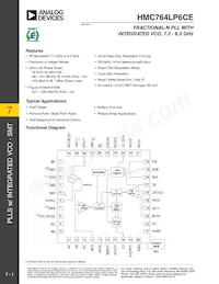 HMC764LP6CETR Datasheet Cover
