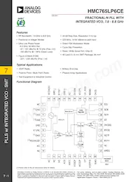 HMC765LP6CETR Datenblatt Cover