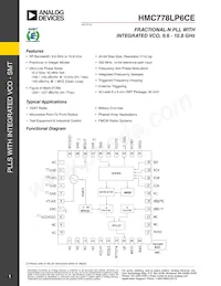 HMC778LP6CETR Datenblatt Cover