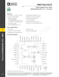 HMC783LP6CETR Datasheet Cover