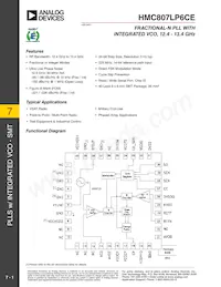 HMC807LP6CETR Datenblatt Cover