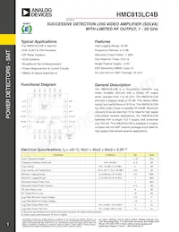 HMC813-SX Datasheet Cover