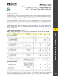 HMC820LP6CETR Datasheet Pagina 2