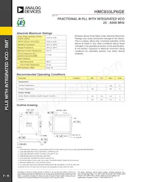 HMC833LP6GE Datasheet Page 11